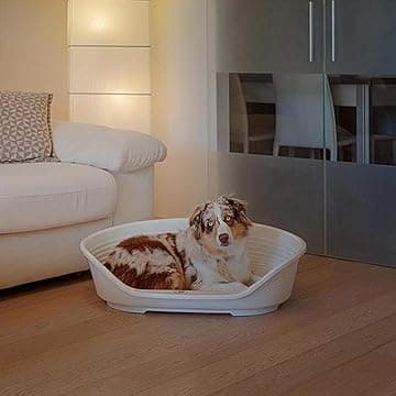 Lettino Per Animali 'Siesta Deluxe' N.8 - Cm 82 X 59,5 X H.25 / Bianco - Ferplast in Cuscini BricoGo - Marano di Napoli, commercioVirtuoso.it