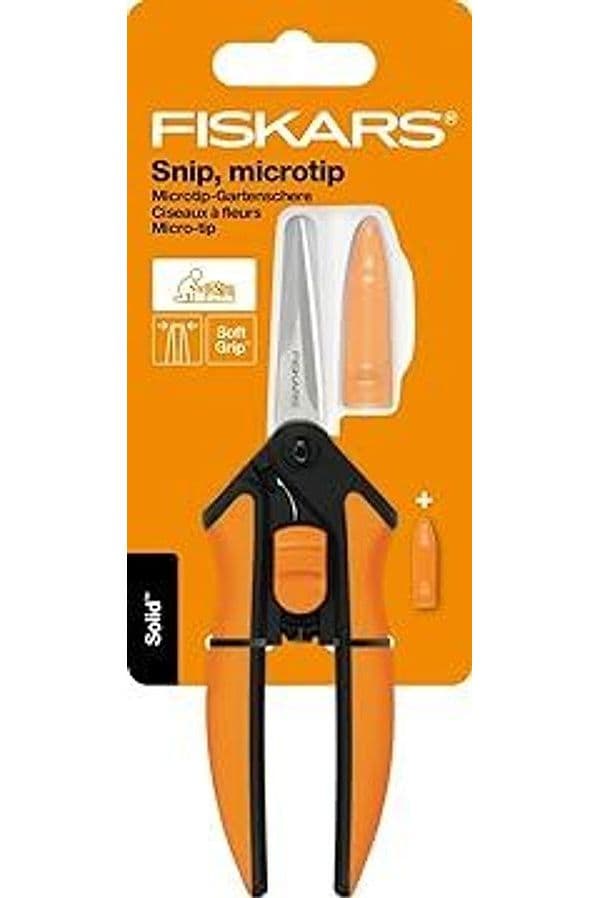 Forbice Raccolta E Fiori Solid Snip Con Micro Punta Sp13 Cm.14 (1051600) Fiskars in Forbici e cesoie per potatura BricoGo - Marano di Napoli, commercioVirtuoso.it