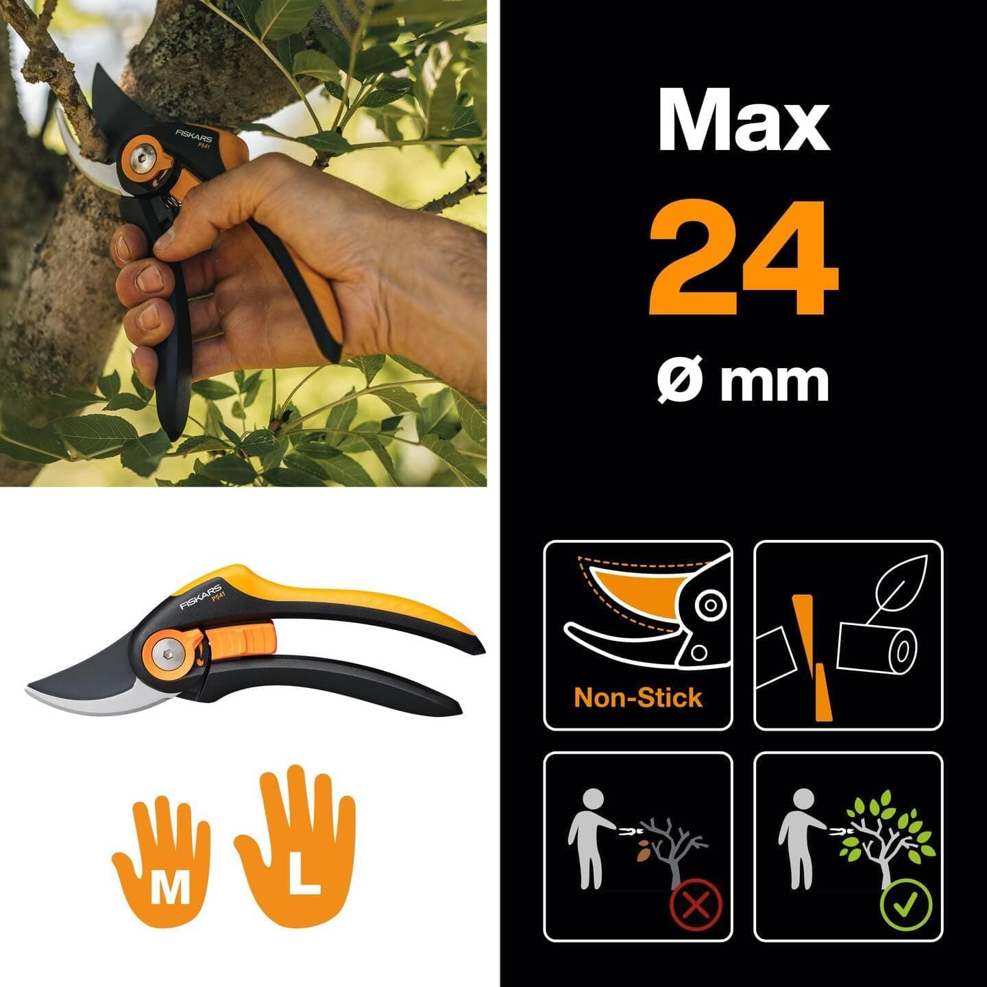 Forbice Pota Smartfit Bypass Plus P541 Fiskars Mm 240 in Troncarami BricoGo - Marano di Napoli, commercioVirtuoso.it