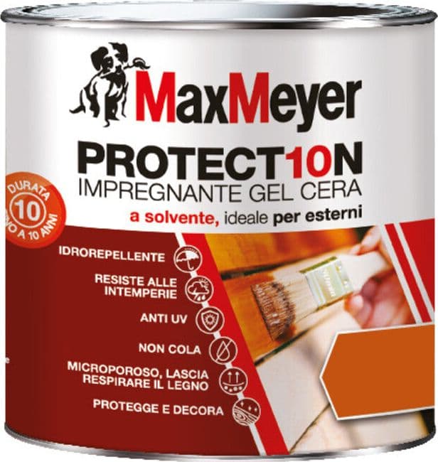 Max Impregnante Gel Cera Solvente Incolore 750 ml 4 Pezzi