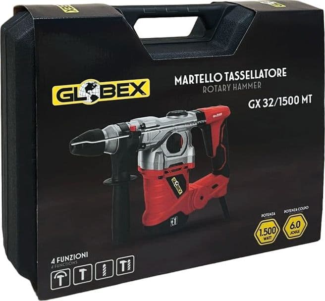 Globex Martello Tassellatore Gx 32/1500 Mt 1.500 W in Martelli perforatori BricoGo - Marano di Napoli, commercioVirtuoso.it