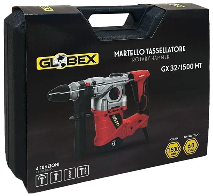 Globex Martello Tassellatore Gx 32/1500 Mt 1.500 W in Martelli perforatori BricoGo - Marano di Napoli, commercioVirtuoso.it