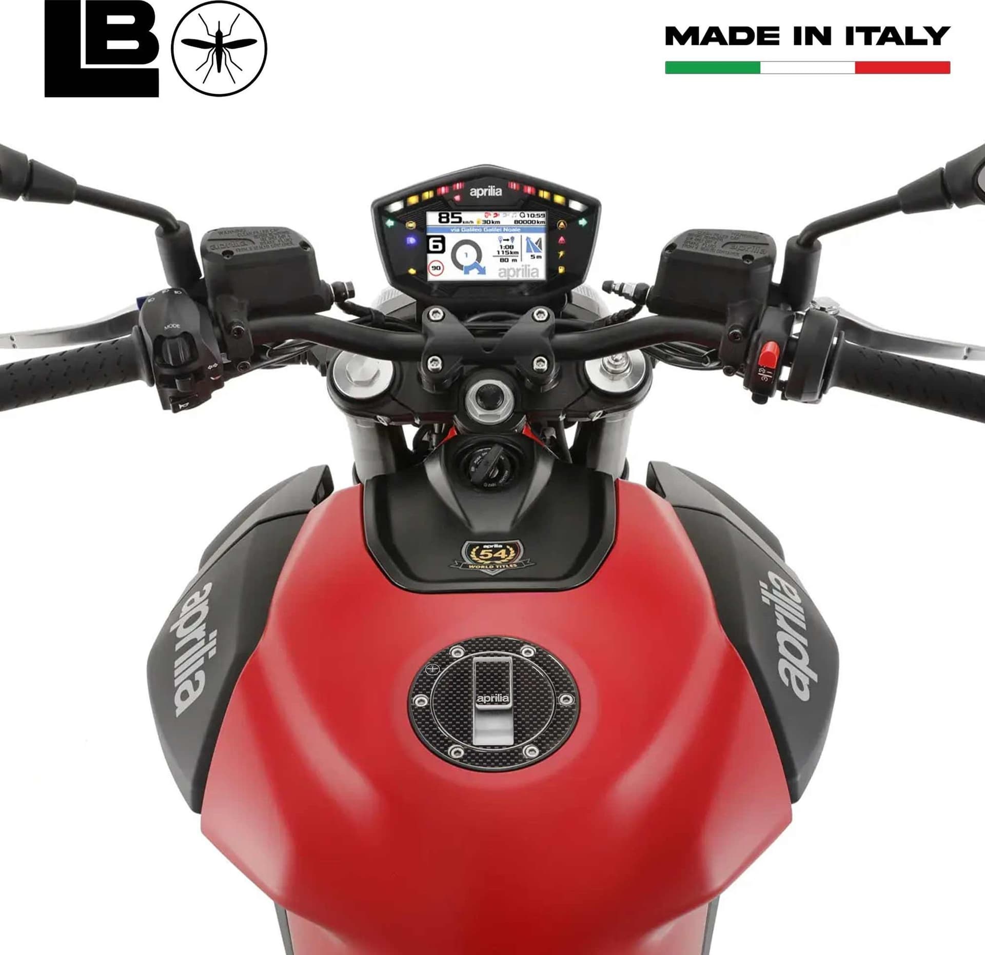 Adesivo 3D Protezione per tappo Serbatoio Compatibile con Moto Aprilia in Paraserbatoio LabelBike - Bibbiano, commercioVirtuoso.it
