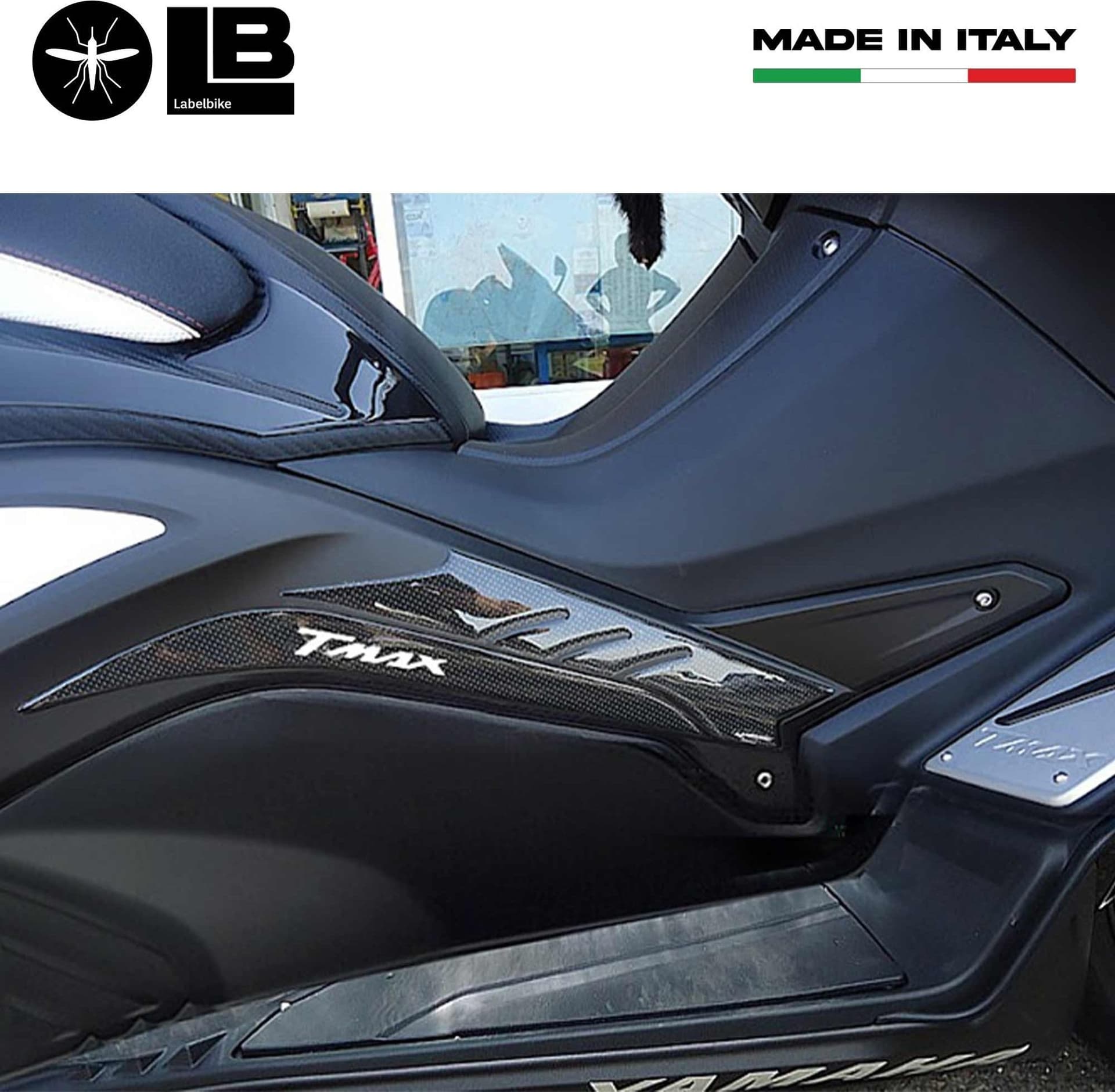 Kit ADESIVI in RESINA Stickers 3D ERGAL compalibili per YAMAHA SCOOTER TMAX 530 2012-2016 in Decalcomanie adesivi e magneti LabelBike - Bibbiano, commercioVirtuoso.it