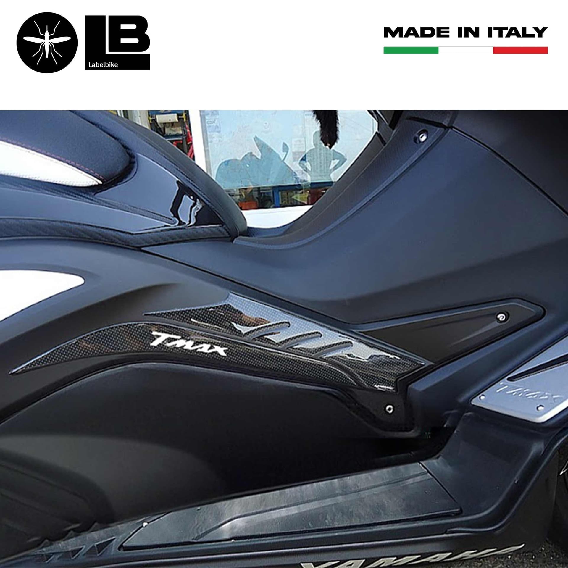Kit ADESIVI in RESINA Stickers 3D ERGAL compalibili per YAMAHA SCOOTER TMAX 530 2012-2016 in Decalcomanie adesivi e magneti LabelBike - Bibbiano, commercioVirtuoso.it