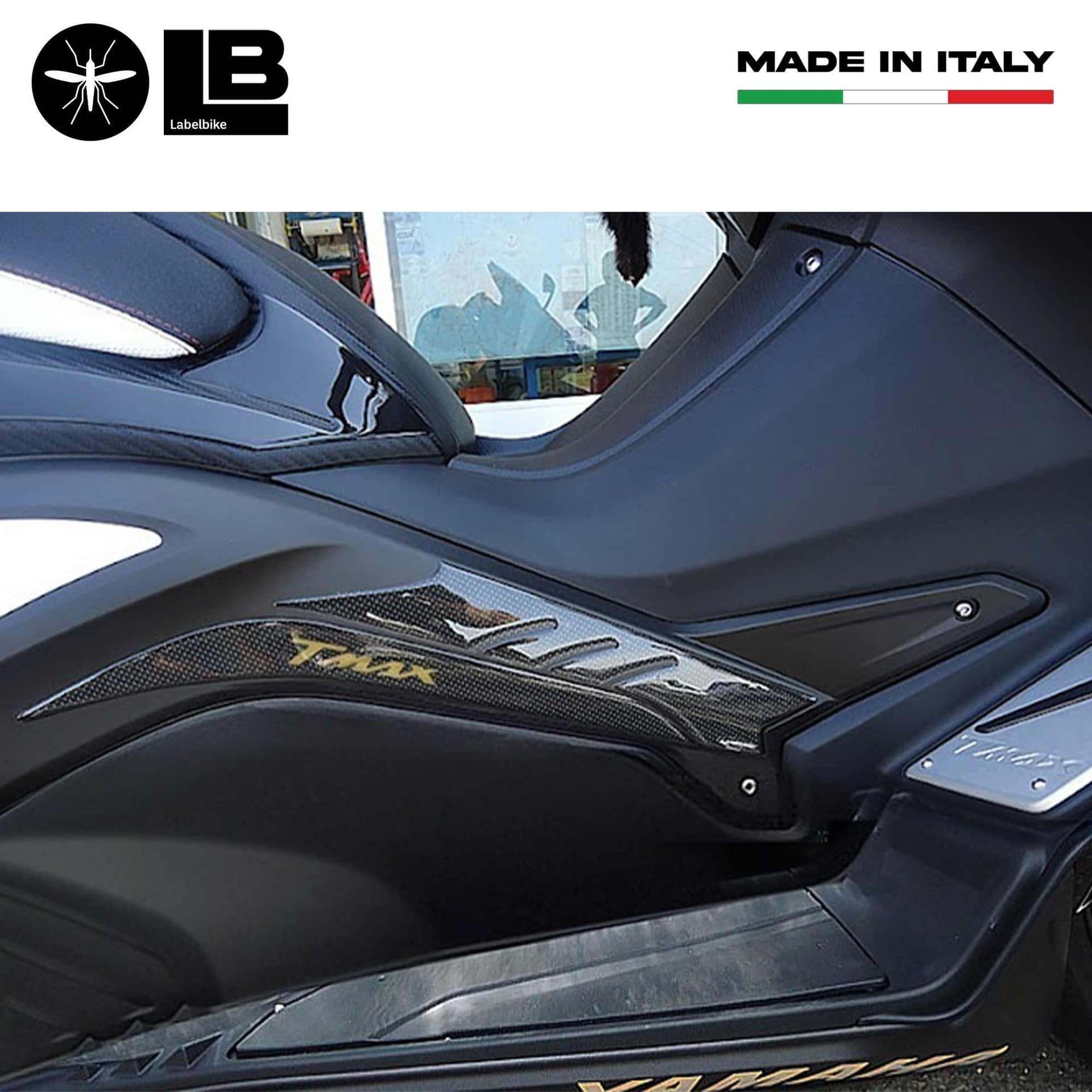 Kit ADESIVI in RESINA Stickers 3D ERGAL compalibili per YAMAHA SCOOTER TMAX 530 2012-2016 in Decalcomanie adesivi e magneti LabelBike - Bibbiano, commercioVirtuoso.it