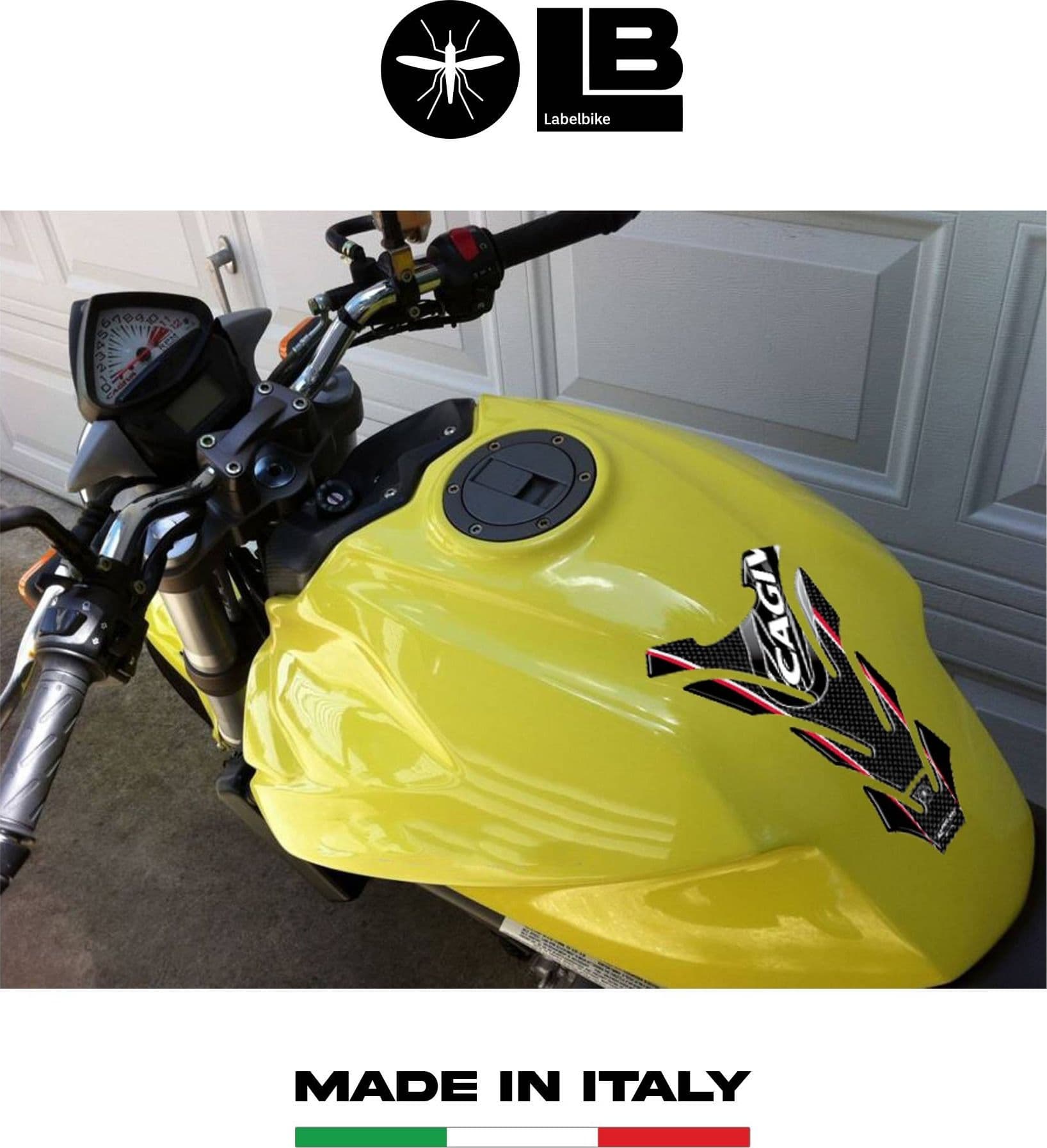 Paraserbatoio ADESIVO RESINA 3D PROTEZIONE SERBATOIO compatibile per MOTO CAGIVA in Paraserbatoio LabelBike - Bibbiano, commercioVirtuoso.it