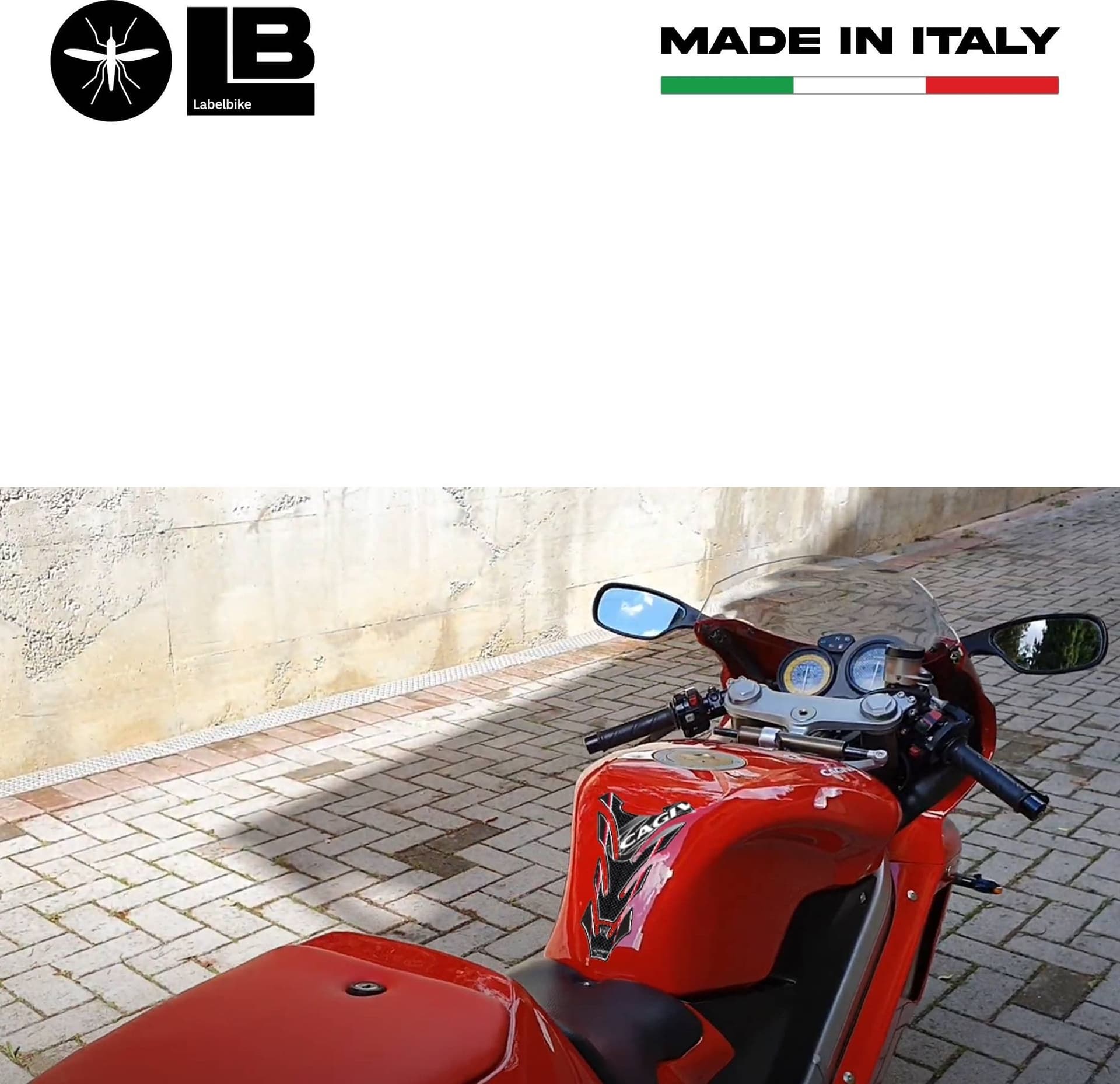 Paraserbatoio ADESIVO RESINA 3D PROTEZIONE SERBATOIO compatibile per MOTO CAGIVA in Paraserbatoio LabelBike - Bibbiano, commercioVirtuoso.it