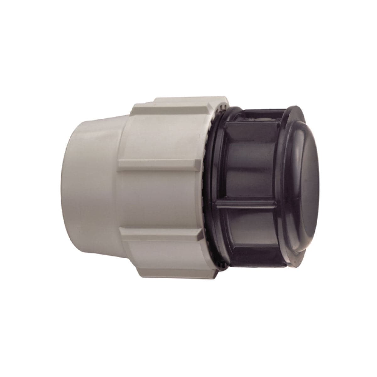 Tappo Femmina A Compressione In Polipropilene Serie 7120 Bianco E Nero Plasson - Ø32 Pn16 - Psn