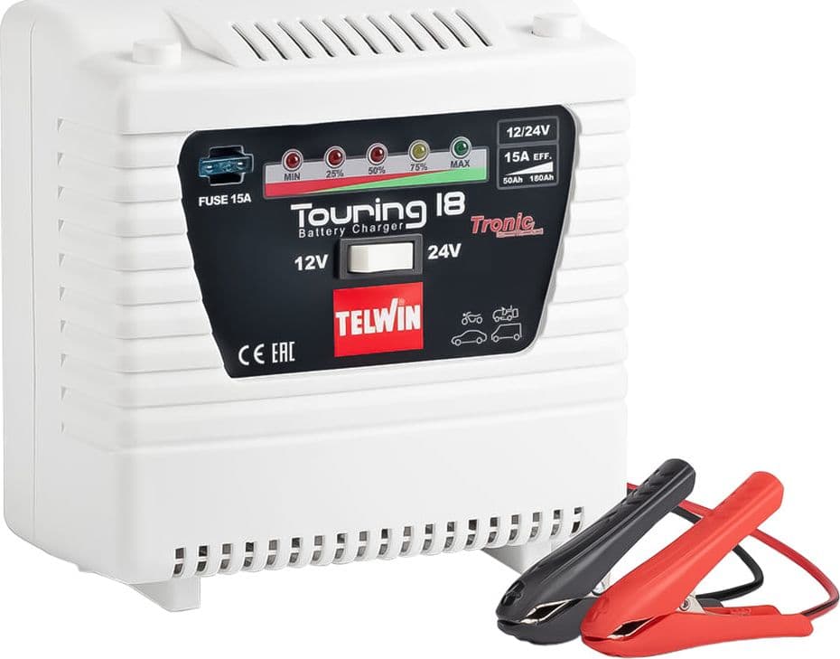 Caricabatteria 12 Telwin Touring 18 24 v 230 v 1 PH 50 60HZ