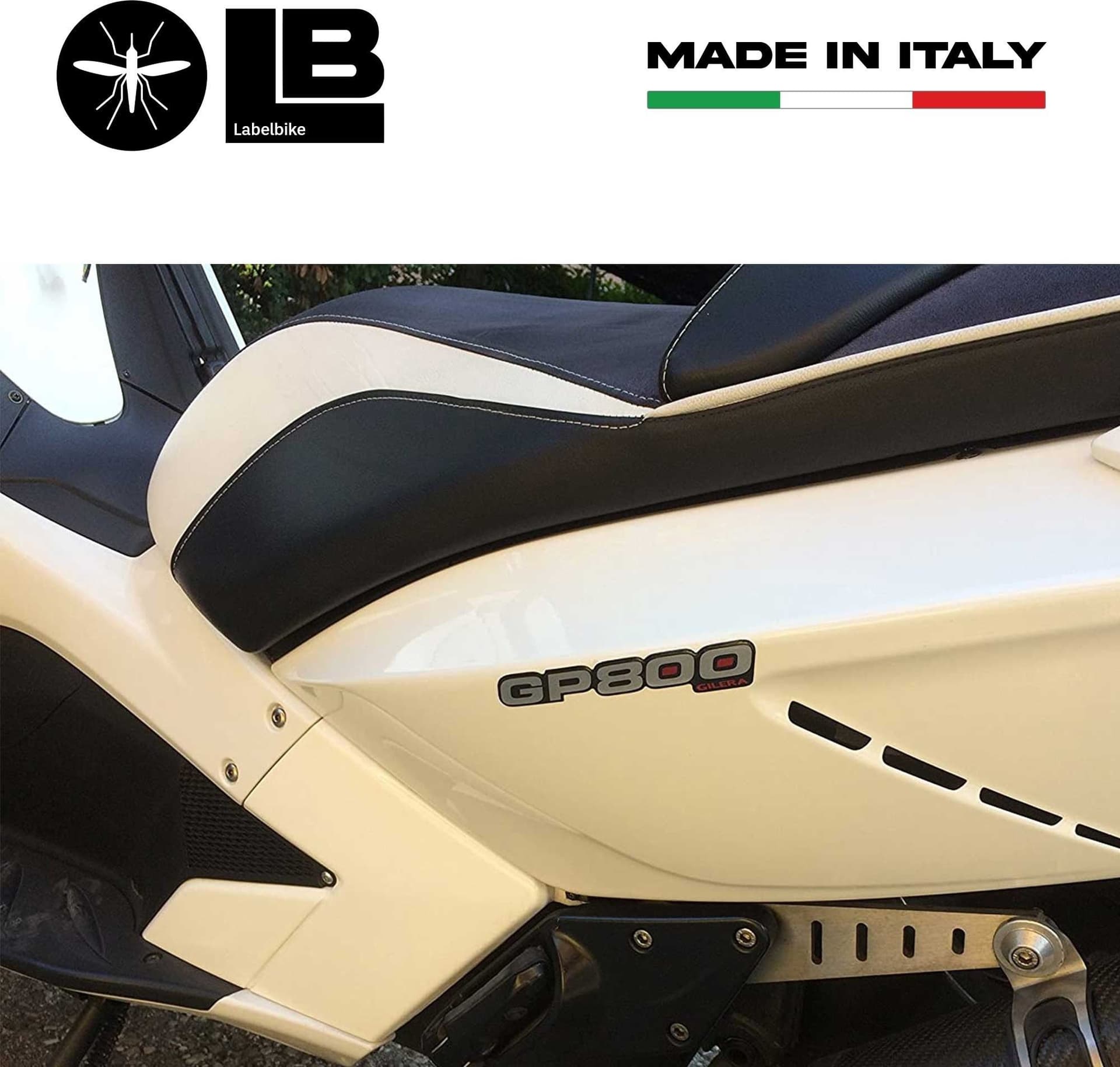 2 ADESIVI resinati GP 800 SCRITTE 3D COMPATIBILI per SCOOTER GILERA GP800 in Decalcomanie adesivi e magneti LabelBike - Bibbiano, commercioVirtuoso.it