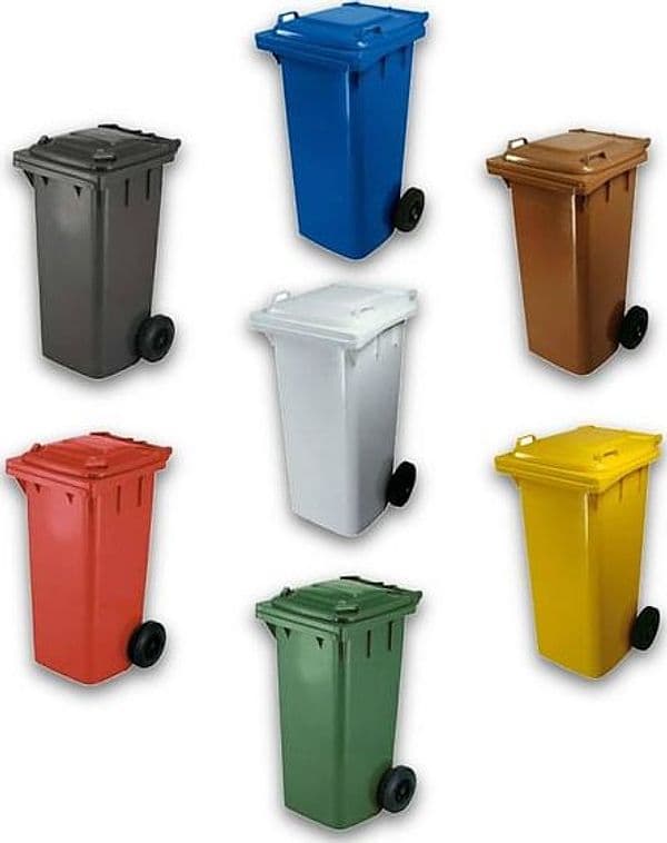 Bidone per la Raccolta Differenziata 120 l Colore Grigio