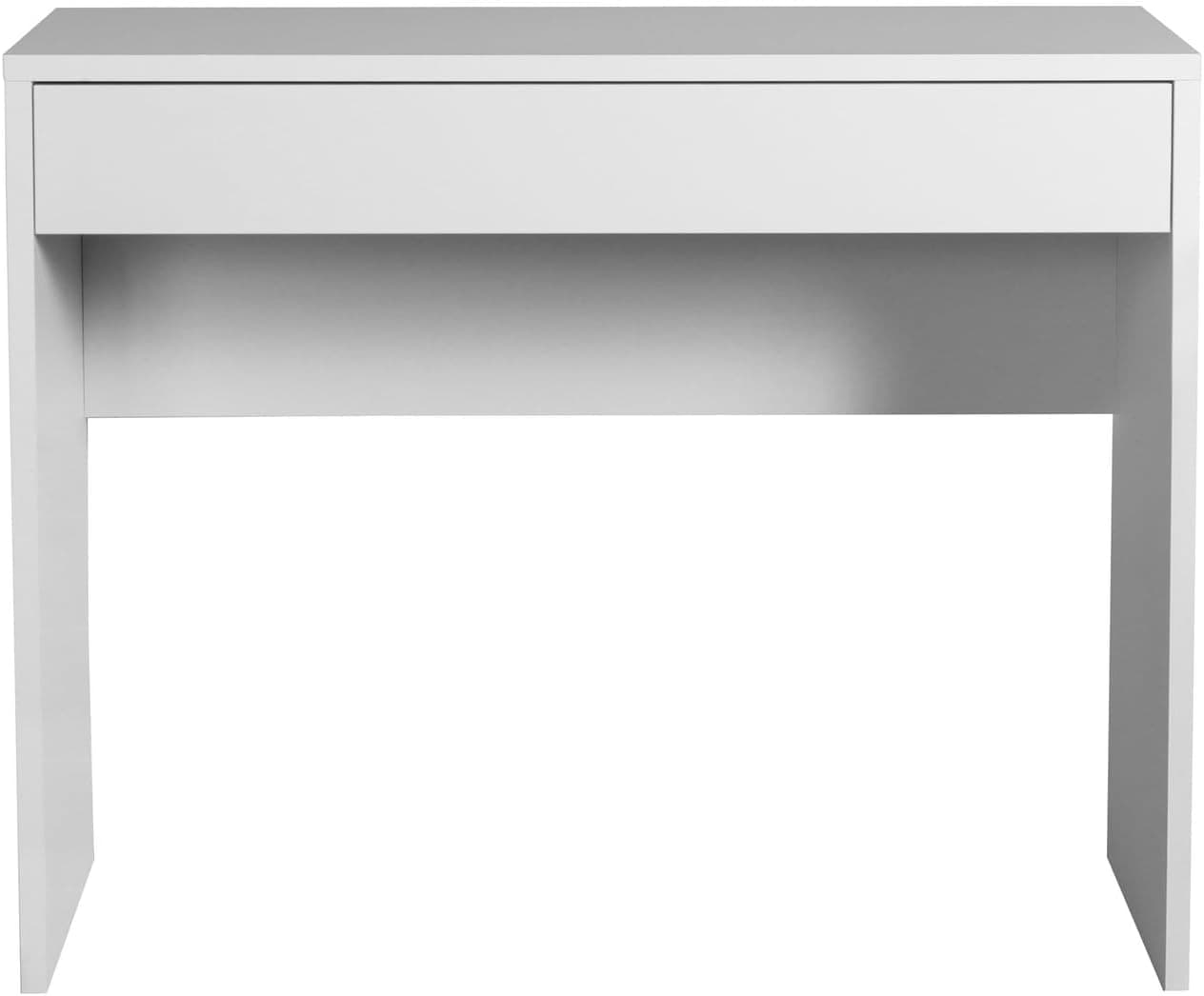 Scrivania Con Cassetto Linea 'Espresso' Cm. 100 X 40,5 X H.81,4 - Laccato Bianco - Composad in Scrivanie BricoGo - Marano di Napoli, commercioVirtuoso.it