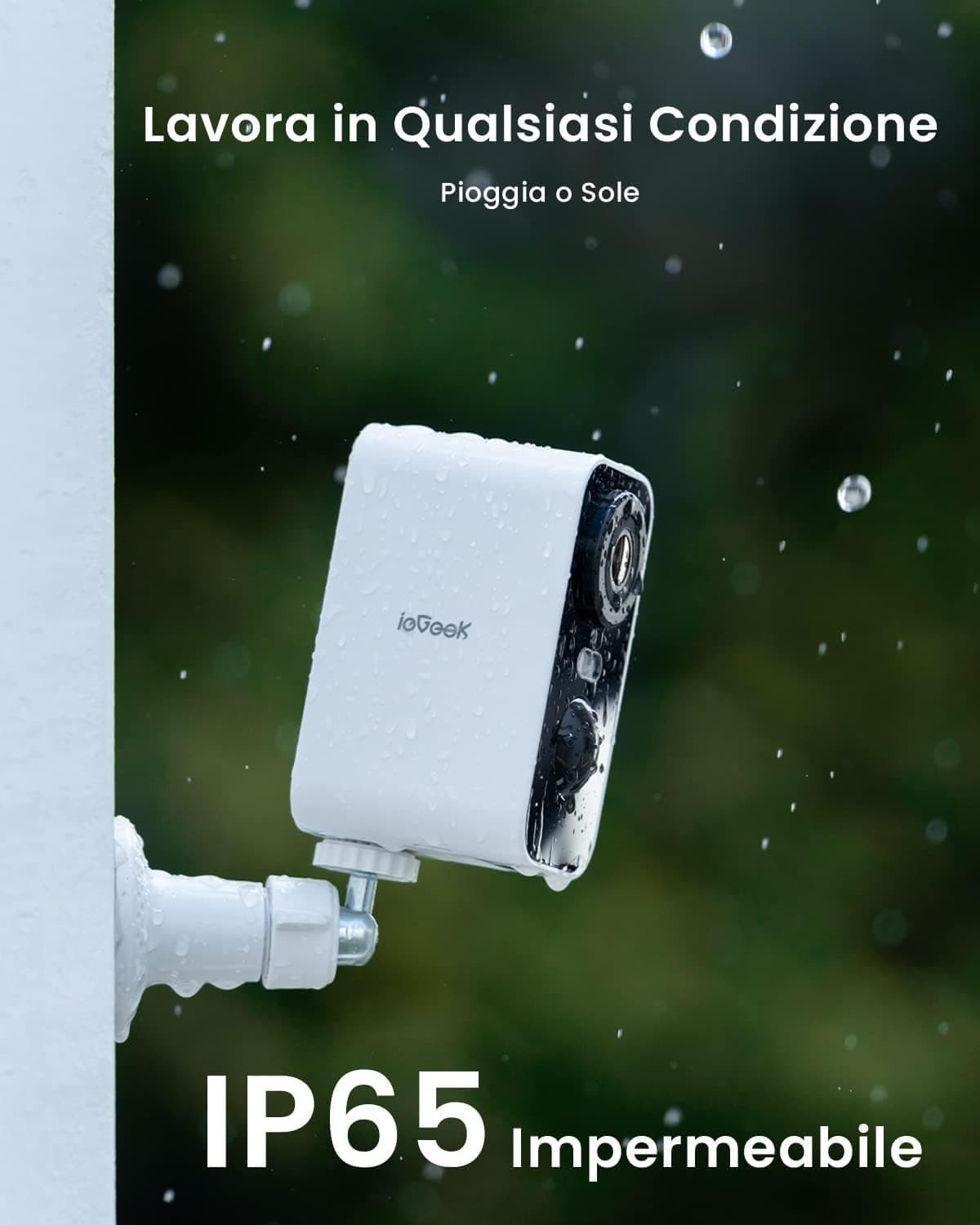 ieGeek 2K Telecamera Wi-Fi Interno/Esterno Batteria Senza Fili in Bullet camera CL Store - Battipaglia, commercioVirtuoso.it