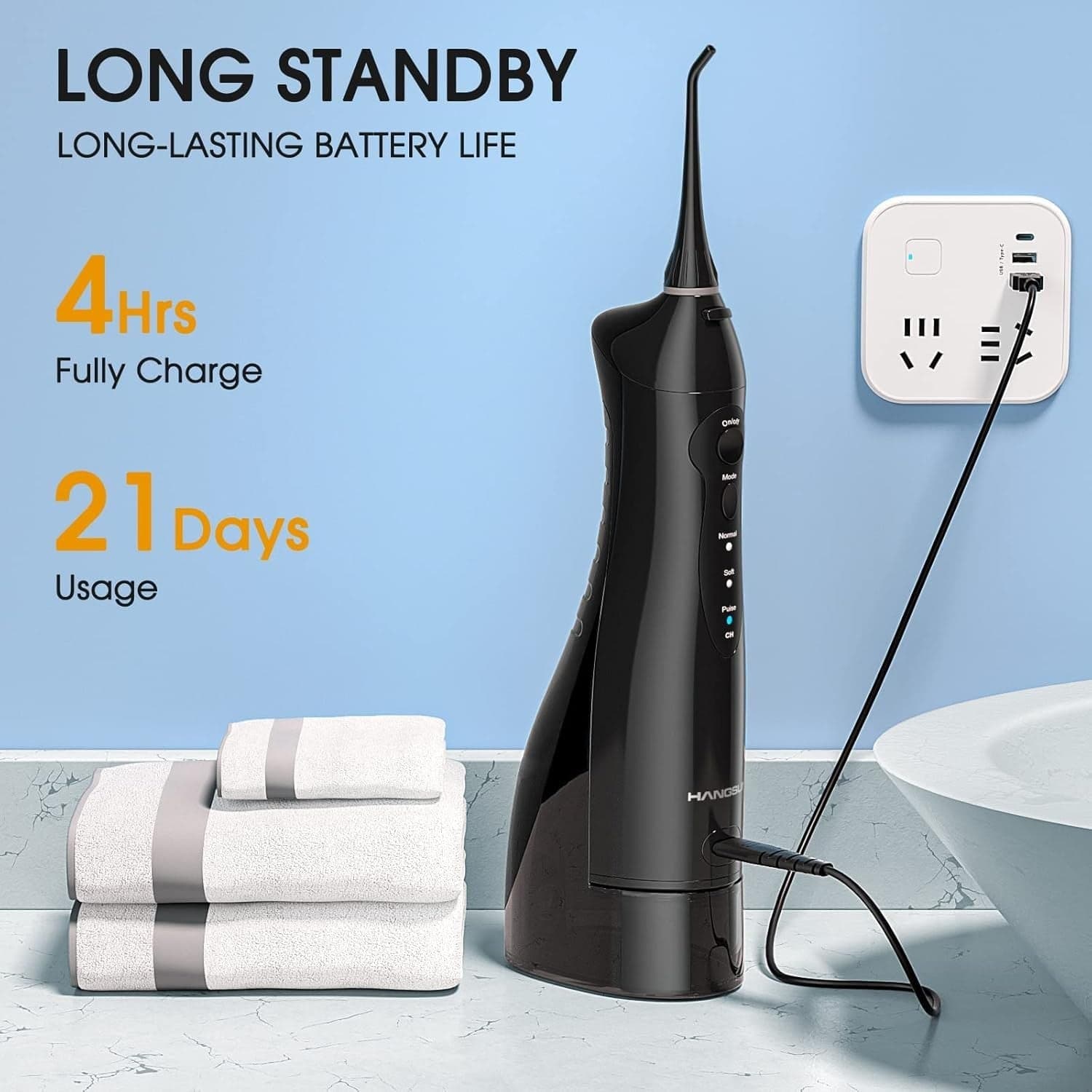 Oral Irrigator HOC760 Acqua Flosser per denti Cordless Hangsun in Idropulsori e fili interdentali elettrici CL Store - Battipaglia, commercioVirtuoso.it