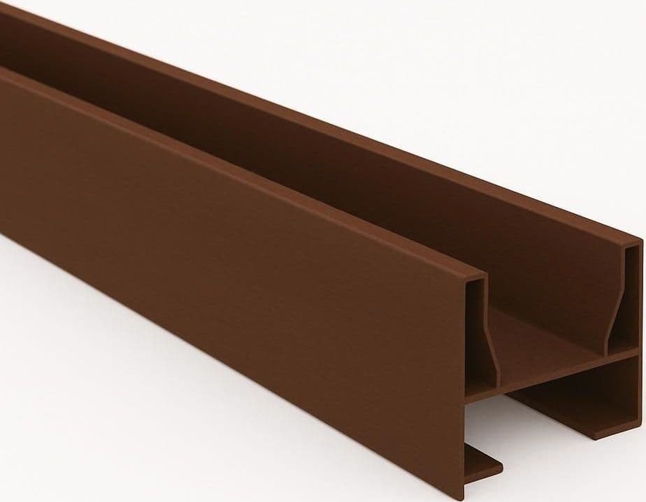 Guida Superiore per Porta a Soffietto 150 cm Noce Pinto
