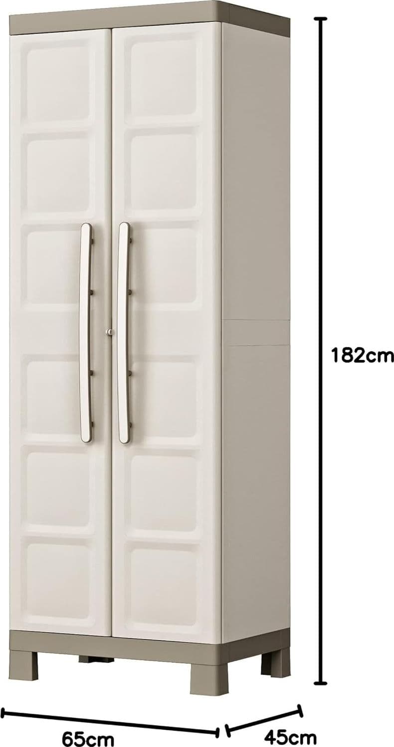 Armadio Portascope In Plastica Con Ripiani Regolabili E Ante Doppie Excellence Keter in Armadietti e credenze BricoGo - Marano di Napoli, commercioVirtuoso.it