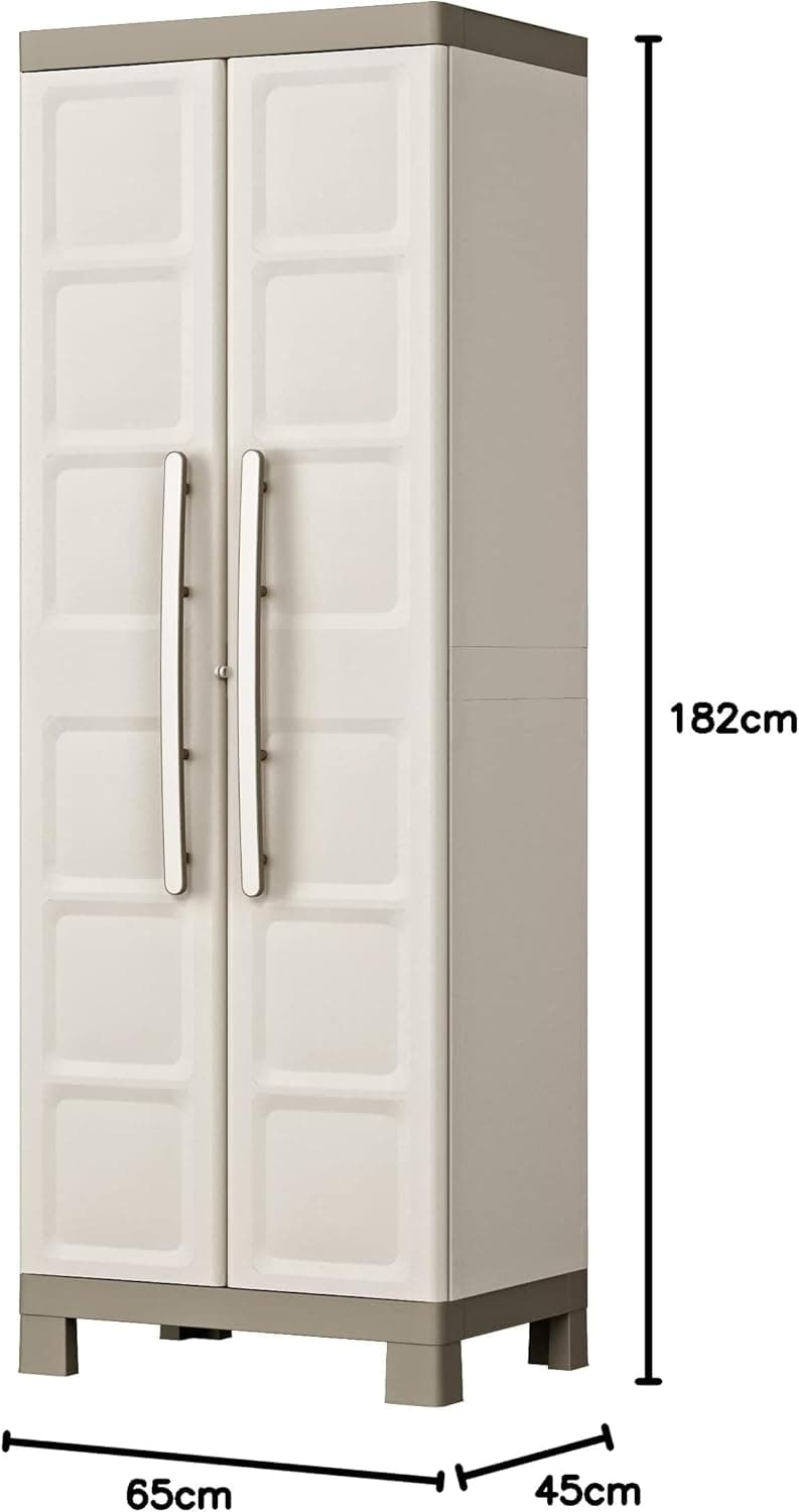 Armadio Portascope In Plastica Con Ripiani Regolabili E Ante Doppie Excellence Keter in Armadietti e credenze BricoGo - Marano di Napoli, commercioVirtuoso.it