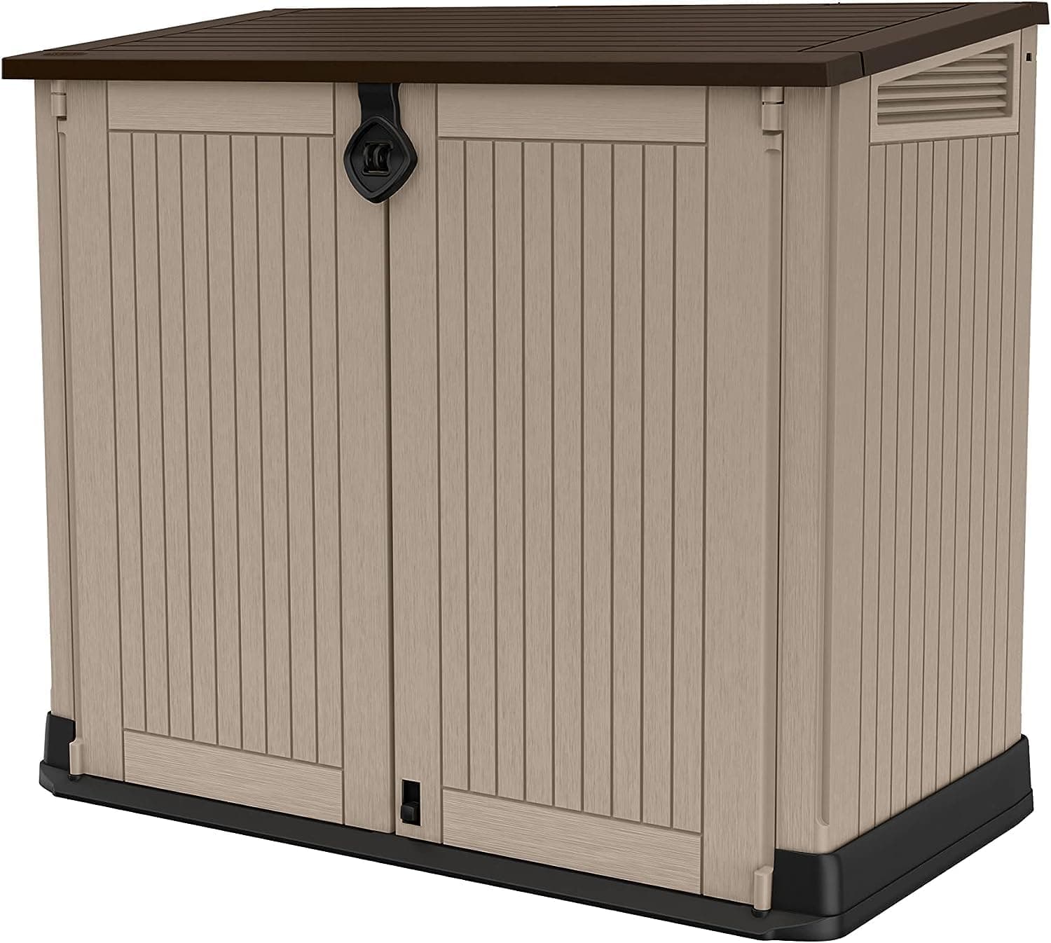 Baule Porta Attrezzi Da Esterno In Resina Effetto Legno Con Doppia Anta Store It Out Midi Beige Marrone Keter in Bauli e contenitori BricoGo - Marano di Napoli, commercioVirtuoso.it
