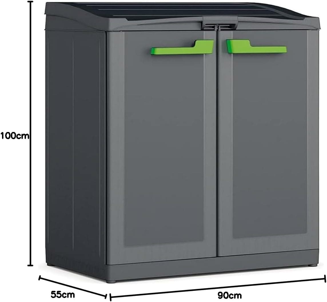 Pattumiera Da Esterno In Resina Con 3 Scomparti Apertura Superiore E Frontale Moby Compact Store Antracite Keter in Sistemi di contenitori per raccolta differenziata BricoGo - Marano di Napoli, commercioVirtuoso.it