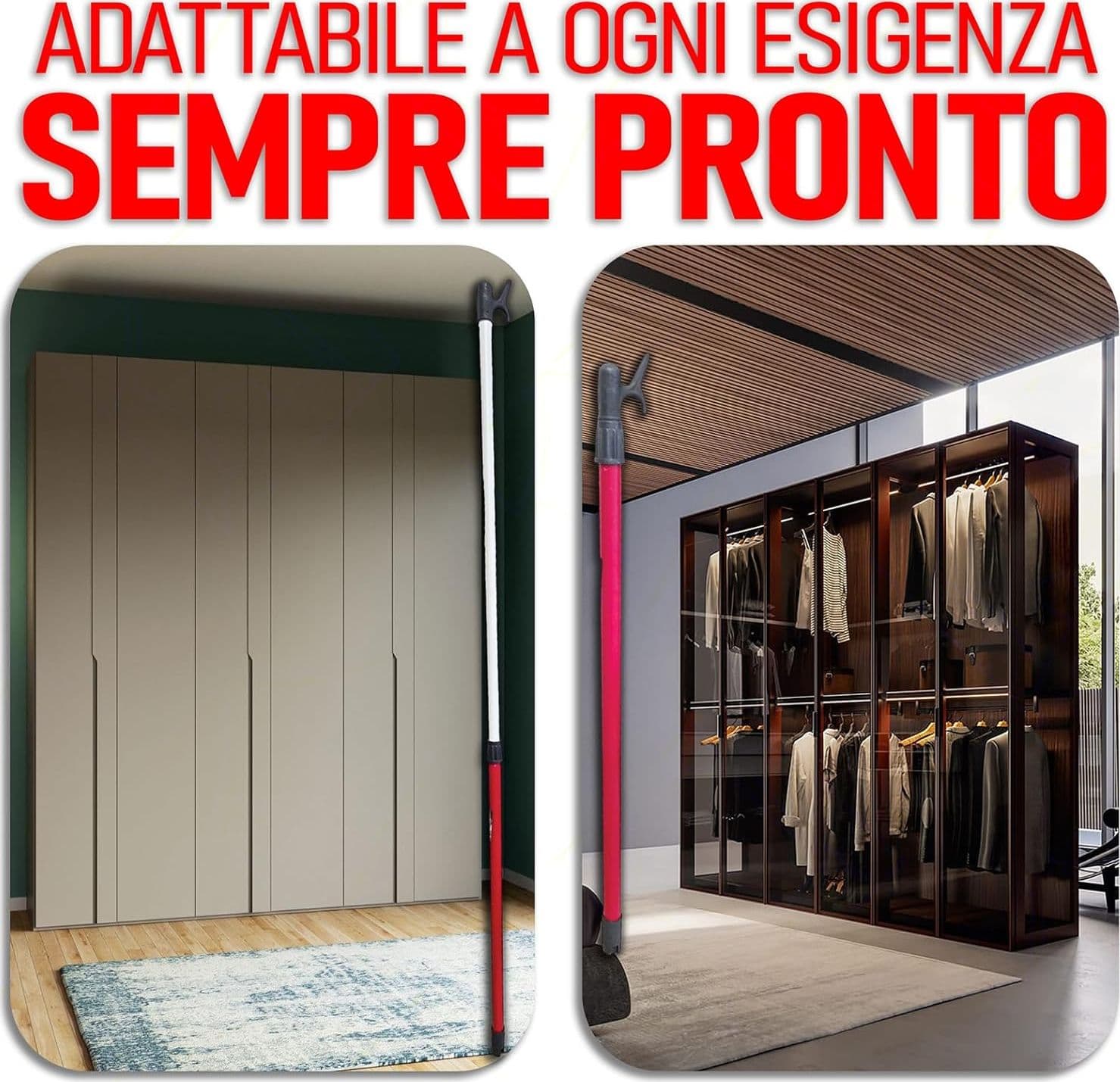 Asta Appendiabiti Telescopica Regolabile In Ferro Plastificato Estensibile Da 85 A 160 Cm Ferramenta in Bastoni BricoGo - Marano di Napoli, commercioVirtuoso.it