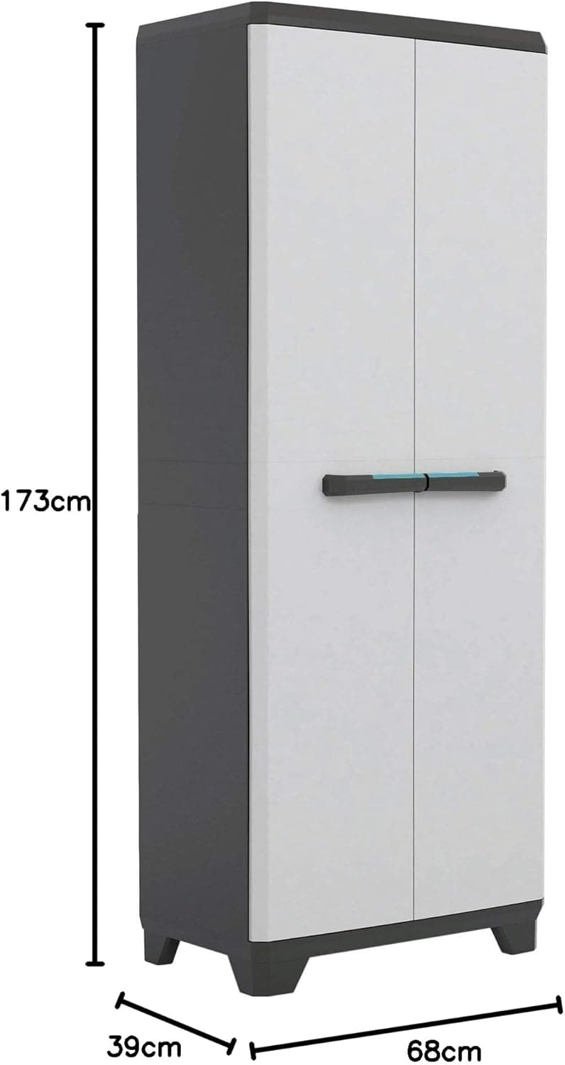 Armadio Tuttoppiani Linear In Resina Con 3 Ripiani Regolabili Colore Grigio Nero Keter in Armadietti metallici BricoGo - Marano di Napoli, commercioVirtuoso.it