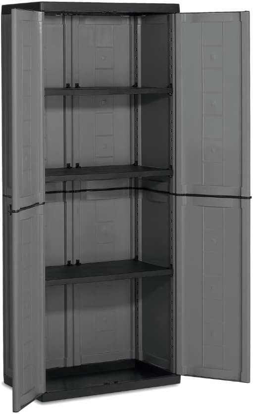 Armadio Tuttoppiani Jolly In Resina Con 3 Ripiani Regolabili Colore Grigio Keter in Armadietti e credenze BricoGo - Marano di Napoli, commercioVirtuoso.it