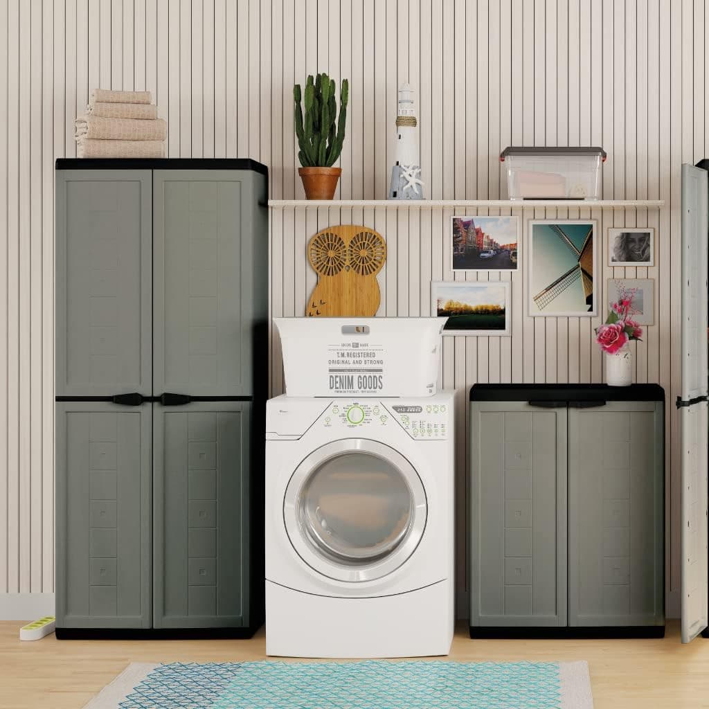 Armadio Basso Jolly In Resina Con Ripiano Regolabile Colore Grigio Keter in Mobili a terra BricoGo - Marano di Napoli, commercioVirtuoso.it