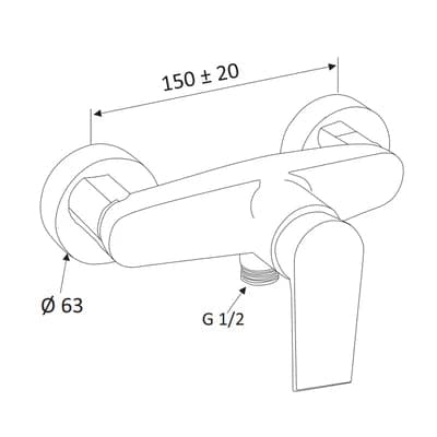 Monocomando Esterno Doccia Senza Accessori Linea Artic- Bianco Opaco- Maria- Pezzi 1 in Rubinetti per doccia BricoGo - Marano di Napoli, commercioVirtuoso.it