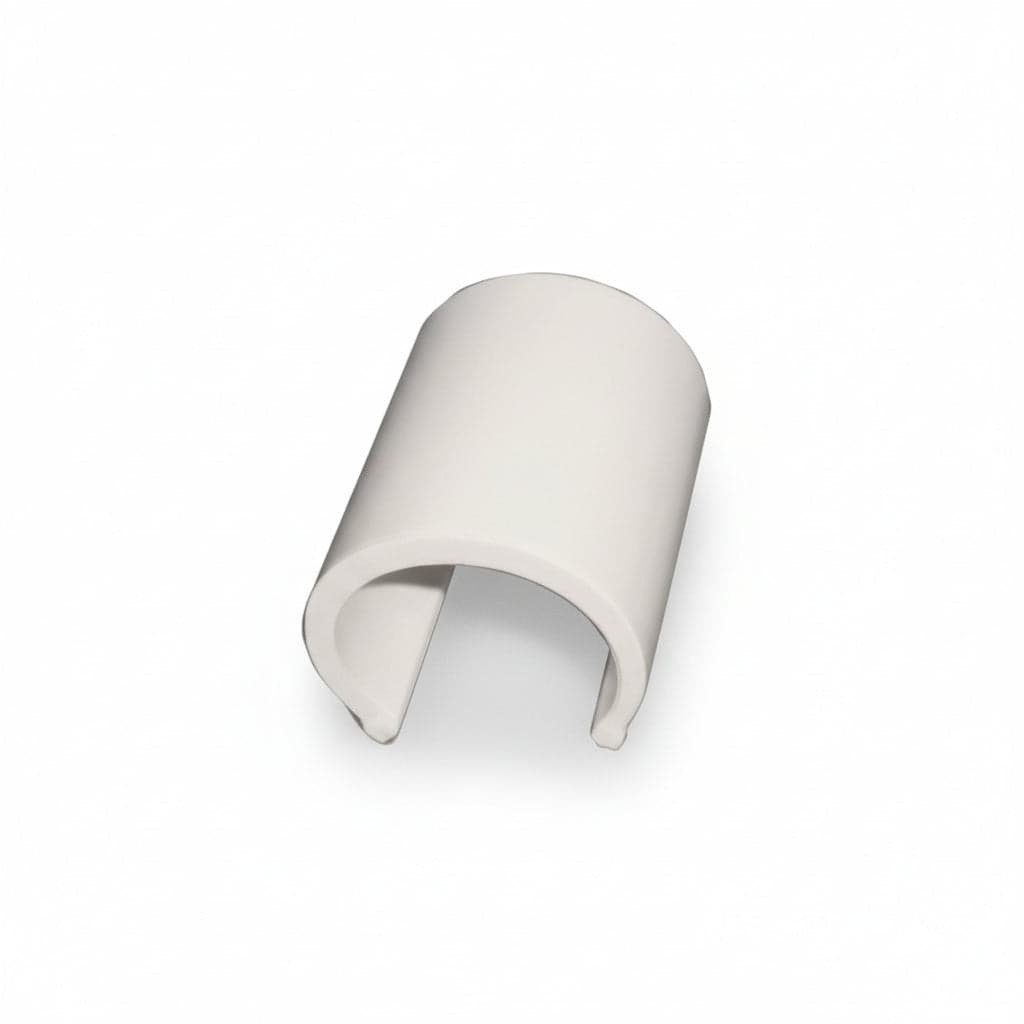 Clips PVC Bianco per Serre per Tubi da Ø 50 mm Conf. 1 kg 1 kg
