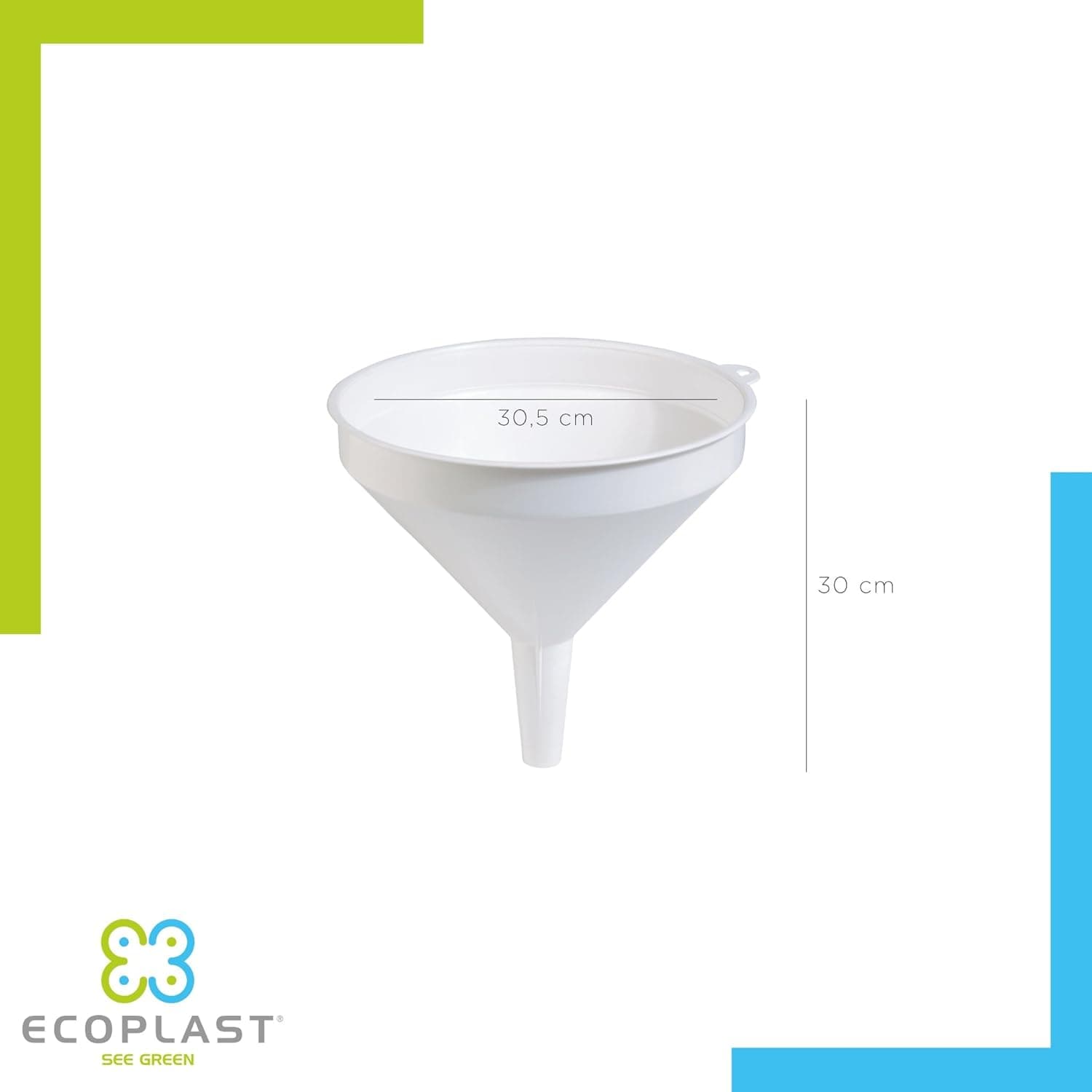 Imbuto Grande In Plastica Per Travaso Diametro 30 Cm Bianco In Polipropilene Ecoplast in Imbuti BricoGo - Marano di Napoli, commercioVirtuoso.it