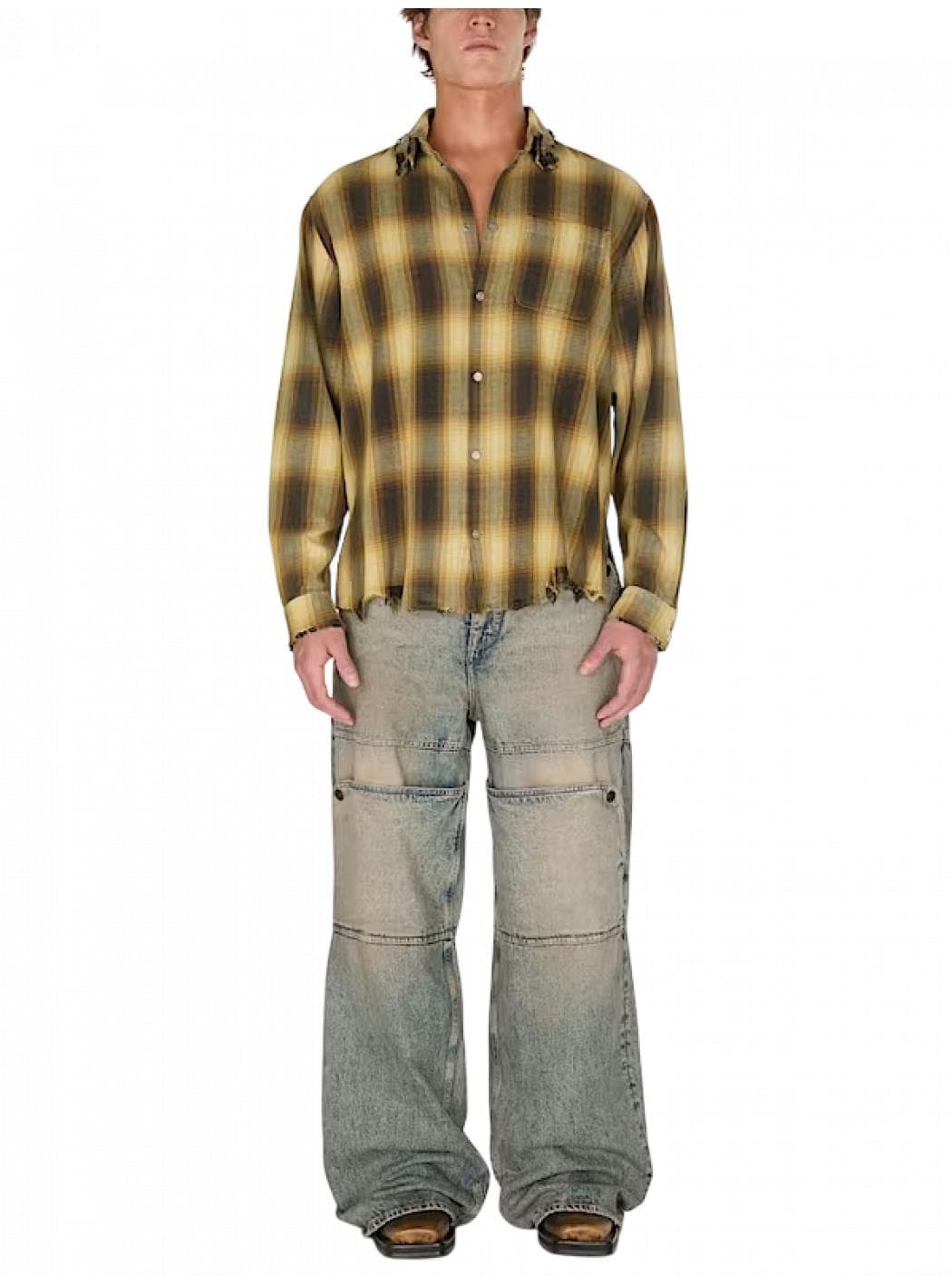 GUESS USA GUSA Flannel Shirt da uomo in Camicie casual Drestige - Casamassima, commercioVirtuoso.it