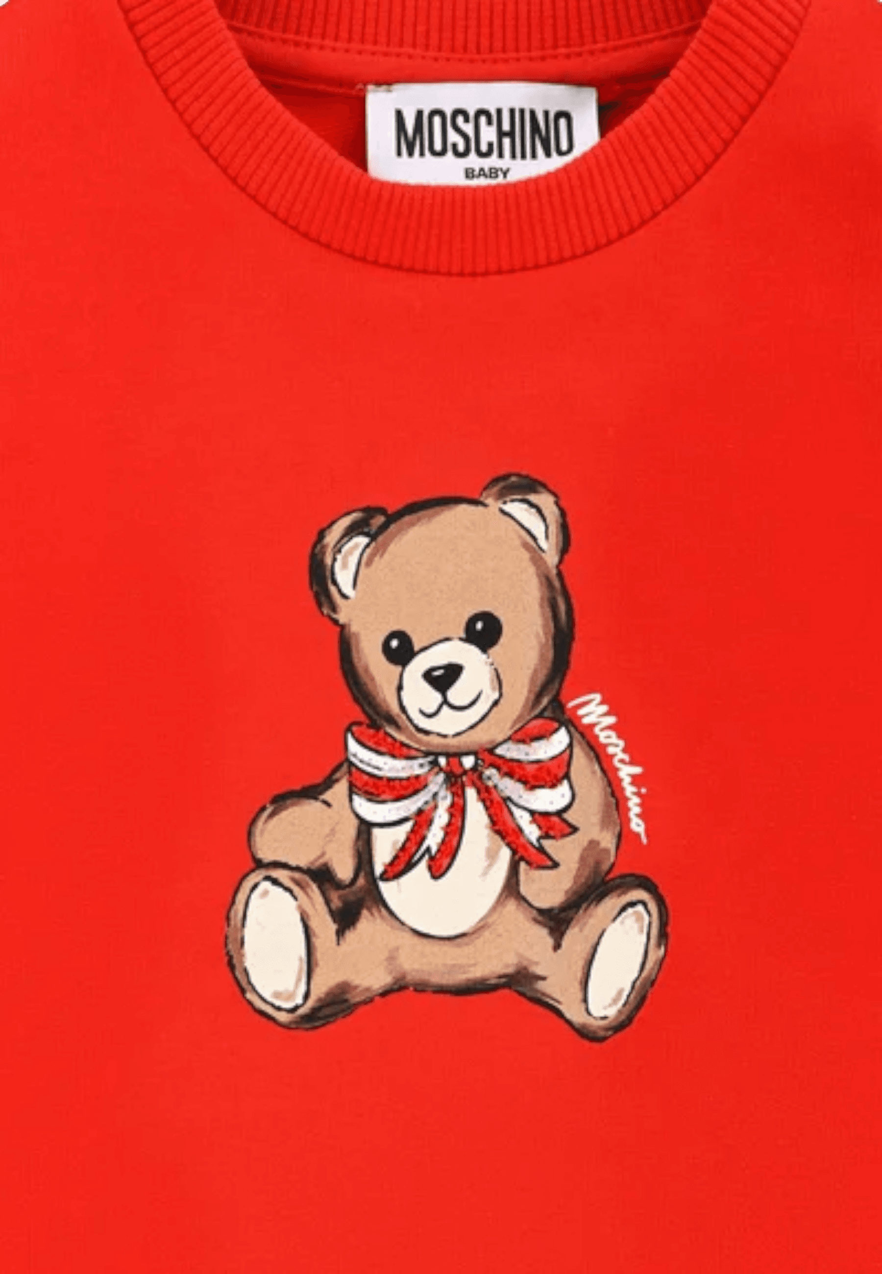 moschino Felpa Bambina Moschino HDF06G_ROSSO da bambino in Felpe senza cappuccio Drestige - Casamassima, commercioVirtuoso.it