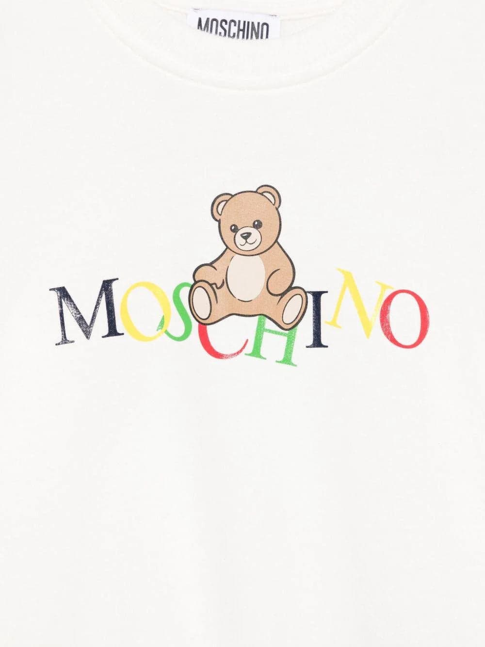 moschino Felpa Bambino unisex Moschino HNF08V_BIANCO da bambino in Felpe con cappuccio Drestige - Casamassima, commercioVirtuoso.it
