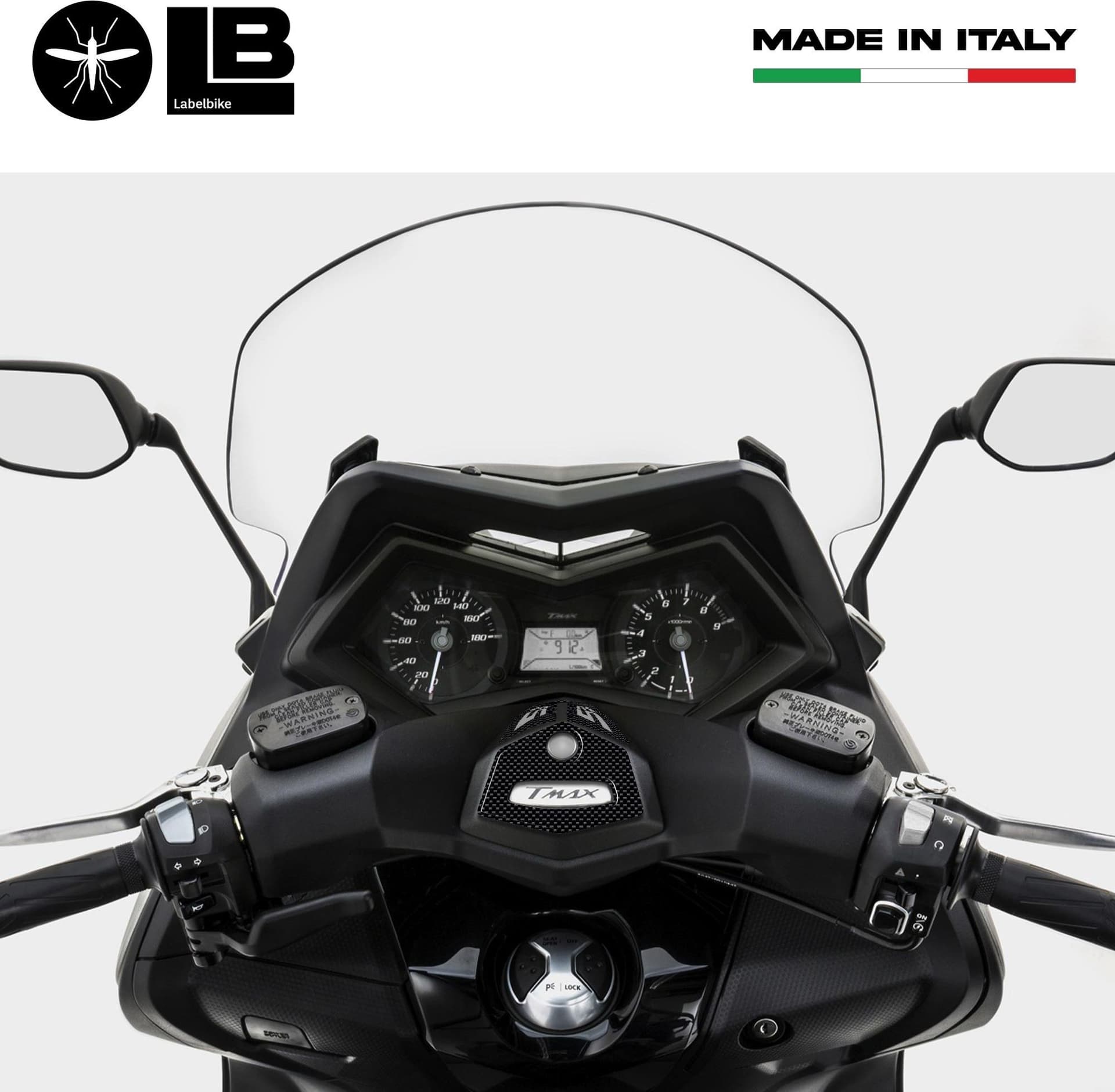 ADESIVI GEL 3D manubrio ERGAL compatibili per SCOOTER YAMAHA TMAX 530 2012-2016 in Decalcomanie adesivi e magneti LabelBike - Bibbiano, commercioVirtuoso.it