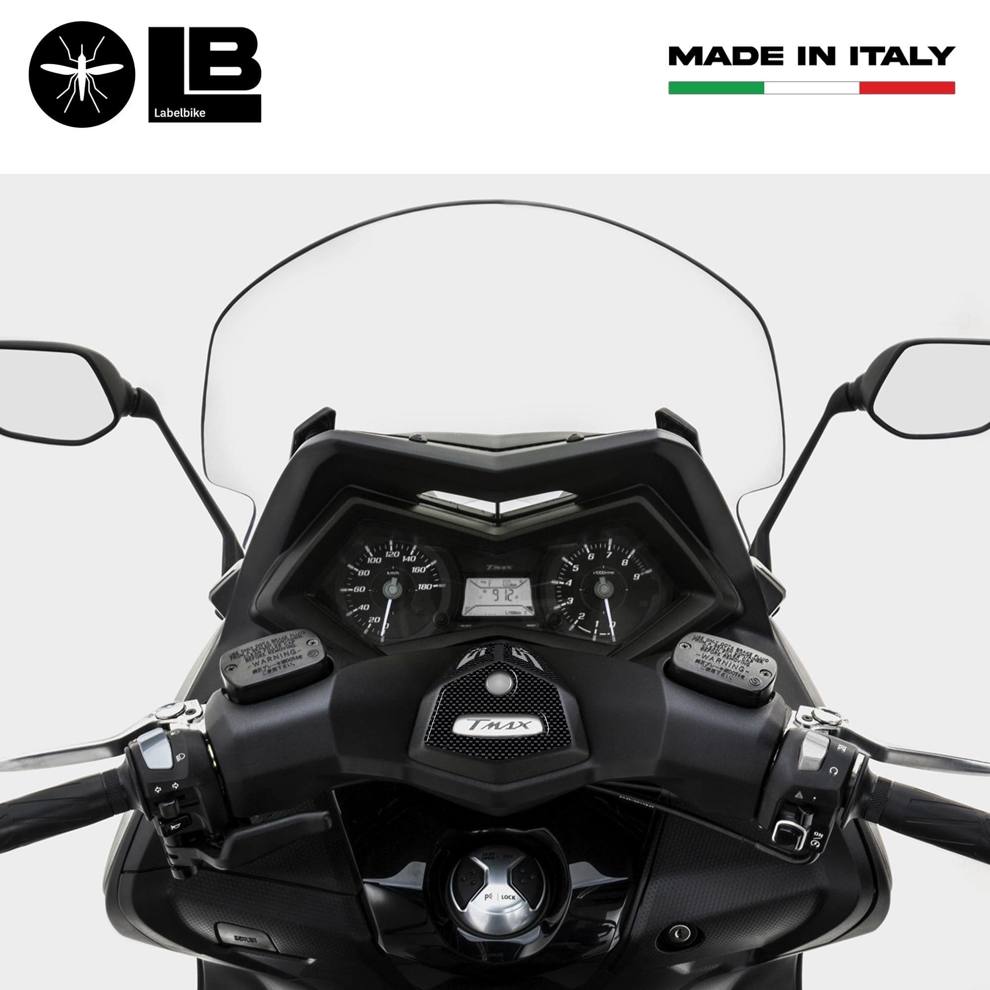 ADESIVI GEL 3D manubrio ERGAL compatibili per SCOOTER YAMAHA TMAX 530 2012-2016 in Decalcomanie adesivi e magneti LabelBike - Bibbiano, commercioVirtuoso.it