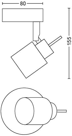 Philips Spot Meranti Faretto Singolo Nickel In Metallo Cromato Opaco 5031017E7 in Faretti da soffitto BricoGo - Marano di Napoli, commercioVirtuoso.it