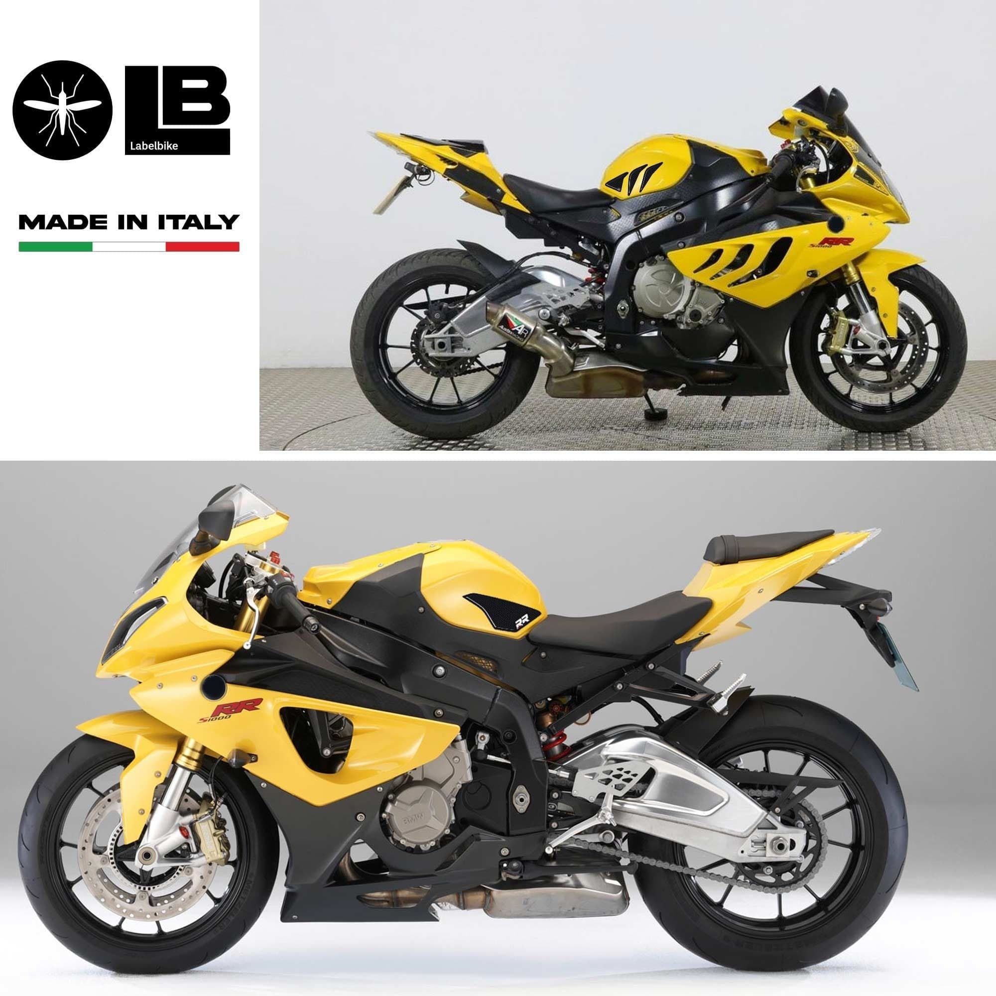 Kit PROTEZIONI LATERALI SERBATOIO Stickers 3D compatibili MOTO BMW S1000 RR SBK in Paraserbatoio LabelBike - Bibbiano, commercioVirtuoso.it