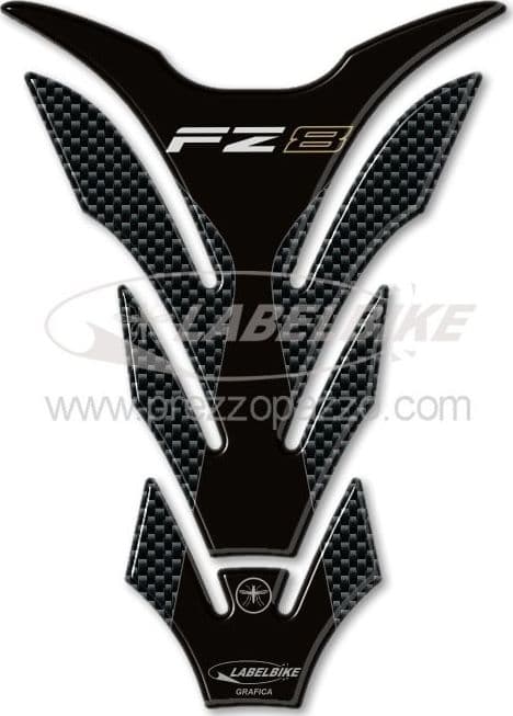 PARASERBATOIO ADESIVO SERBATOIO in RESINA GEL 3D compatibile per MOTO YAMAHA FZ8 in Paraserbatoio LabelBike - Bibbiano, commercioVirtuoso.it