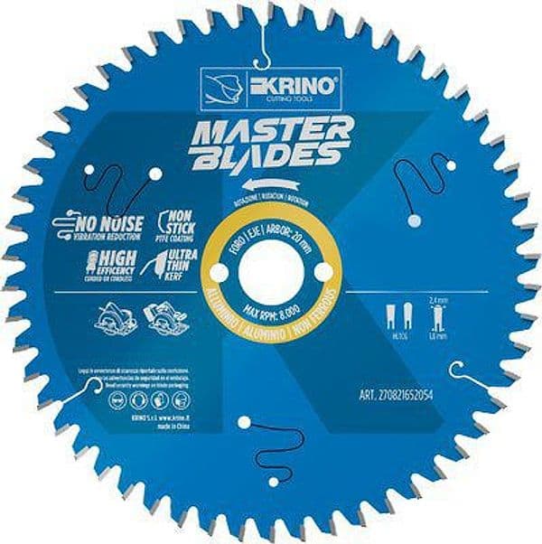 Lama Circolare per Alluminio Master Blades Krino Denti 80 250 x 32 mm