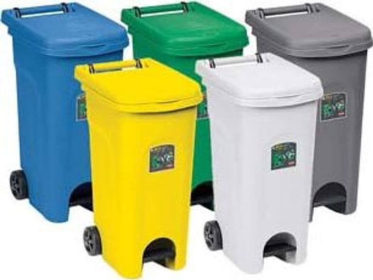 Bidone Urban Eco System Con Pedale Lt.80- - Cm.51X40X79,5H. - Verde - 1 Pezzi Stefanplast in Sistemi di contenitori per raccolta differenziata BricoGo - Marano di Napoli, commercioVirtuoso.it