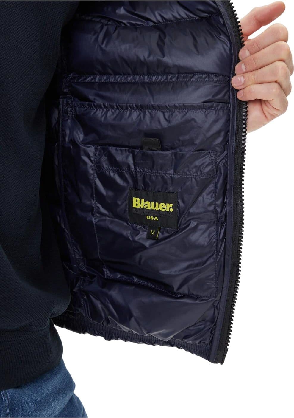 Blauer giubbino uomo piumino con collo alla coreana Belmont 25WBLUC03090-006719 888 da uomo in Giacche Drestige - Casamassima, commercioVirtuoso.it