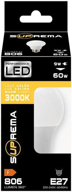 Suprema Lampada A Led Goccia E27 Luce Fredda 8 W - 806 Lumen 3.00 Pz in Lampadine a LED BricoGo - Marano di Napoli, commercioVirtuoso.it