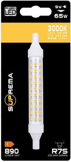 Suprema Lampada Led Lineare R7S Mm.118, Luce Naturale 9 W - 890 Lumen 12.00 Pz in Lampadine a LED BricoGo - Marano di Napoli, commercioVirtuoso.it
