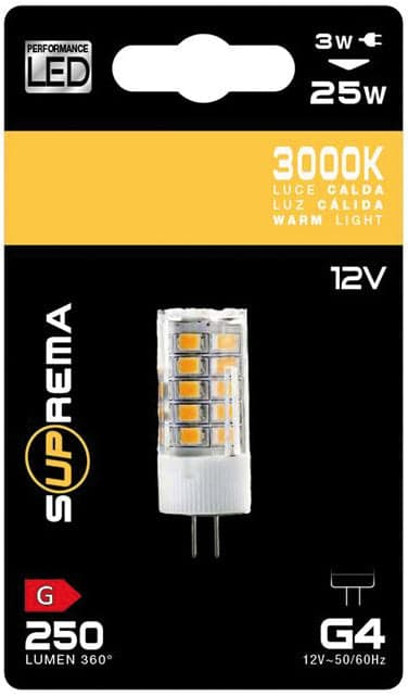 Suprema Lampada Led G4 ,Luce Calda 3 W - 250 Lumen 6.00 Pz in Lampadine a LED BricoGo - Marano di Napoli, commercioVirtuoso.it