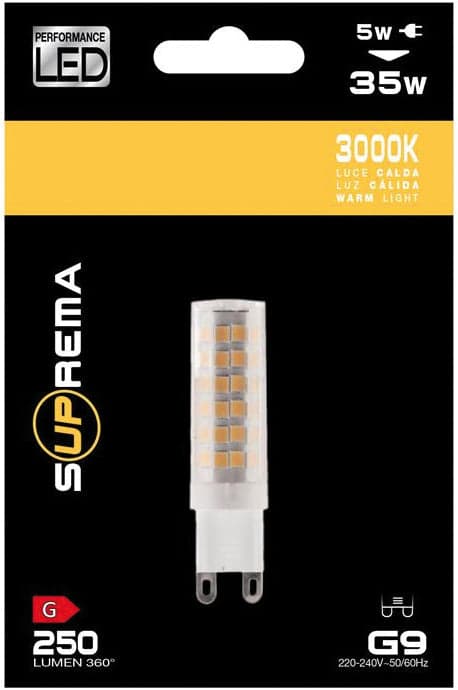 Suprema Lampada Led G9 ,Luce Calda 4 W - 450 Lumen 6.00 Pz in Lampadine a LED BricoGo - Marano di Napoli, commercioVirtuoso.it