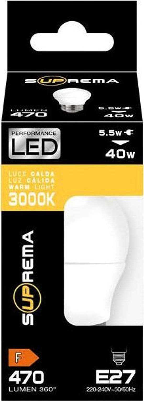 Suprema Lampada A Led Sferetta E27 Luce Naturale 5,5 W - 470 Lumen 3.00 Pz in Lampadine a LED BricoGo - Marano di Napoli, commercioVirtuoso.it