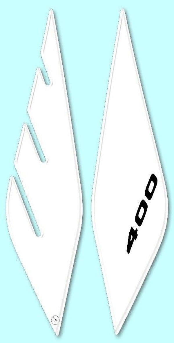 2 ADESIVI 3D PROTEZIONI FRONTALE compatibili per X MAX 400 YAMAHA XMAX 400 2013-2016 in Decalcomanie adesivi e magneti LabelBike - Bibbiano, commercioVirtuoso.it