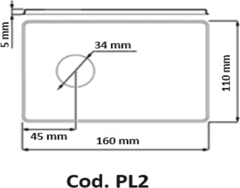 Piastra Sifone Lavatrice Cromata 160 X 110 Mm Con Foro Diametro 34 Mm Dh in Altri ricambi per lavatrici BricoGo - Marano di Napoli, commercioVirtuoso.it