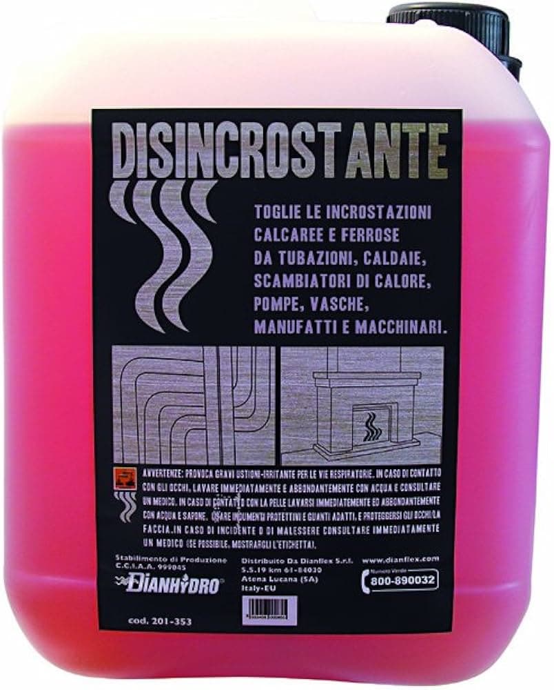 Disincrostante Ad Alto Potenziale Decalc 5 Litri Rimuovi Calcare E Ruggine Per Caldaie E Impianti Dh in Detergenti per WC BricoGo - Marano di Napoli, commercioVirtuoso.it